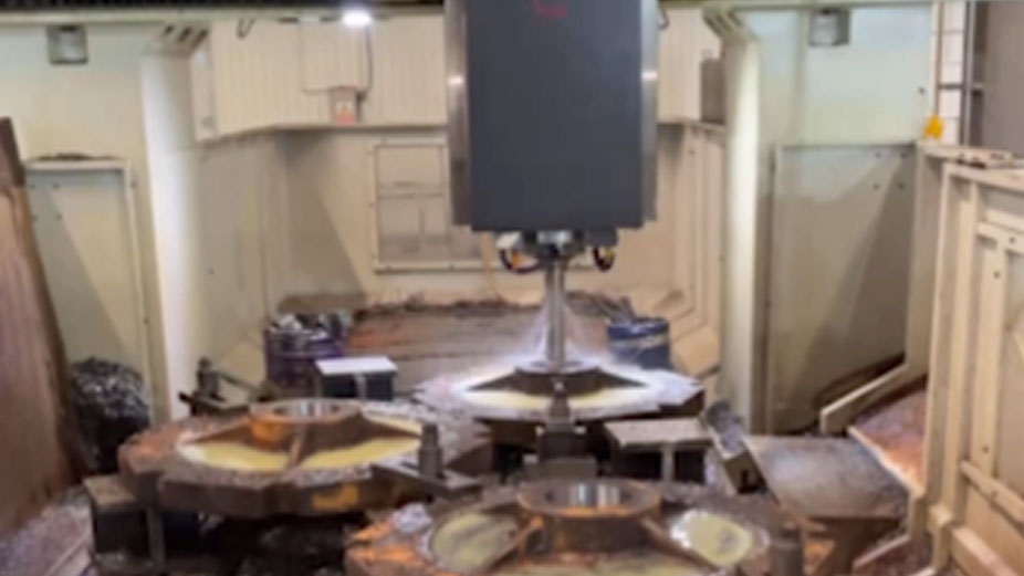 Five-axis CNC machining center